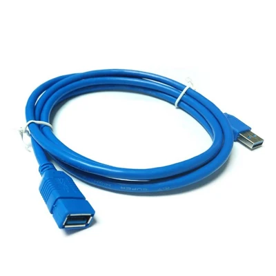 Zhang 0.5m USB 3.0 A Male TO A Female Extension Cable Super Speed Blue Color Cord