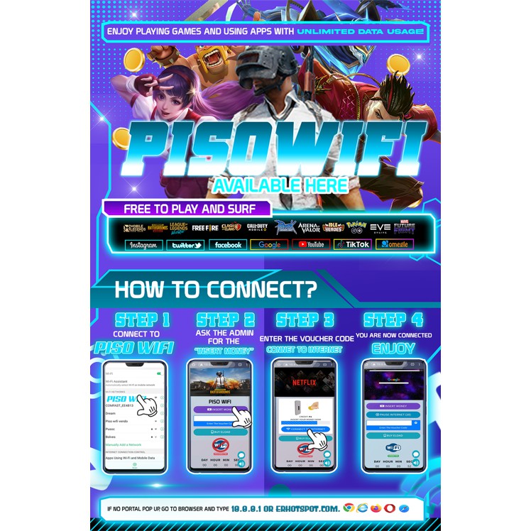 Piso Wifi Tarpaulin WIFI NG BAYAN 4 Different Designs READ DISCRIPTION BELOW easy to use Lazada PH