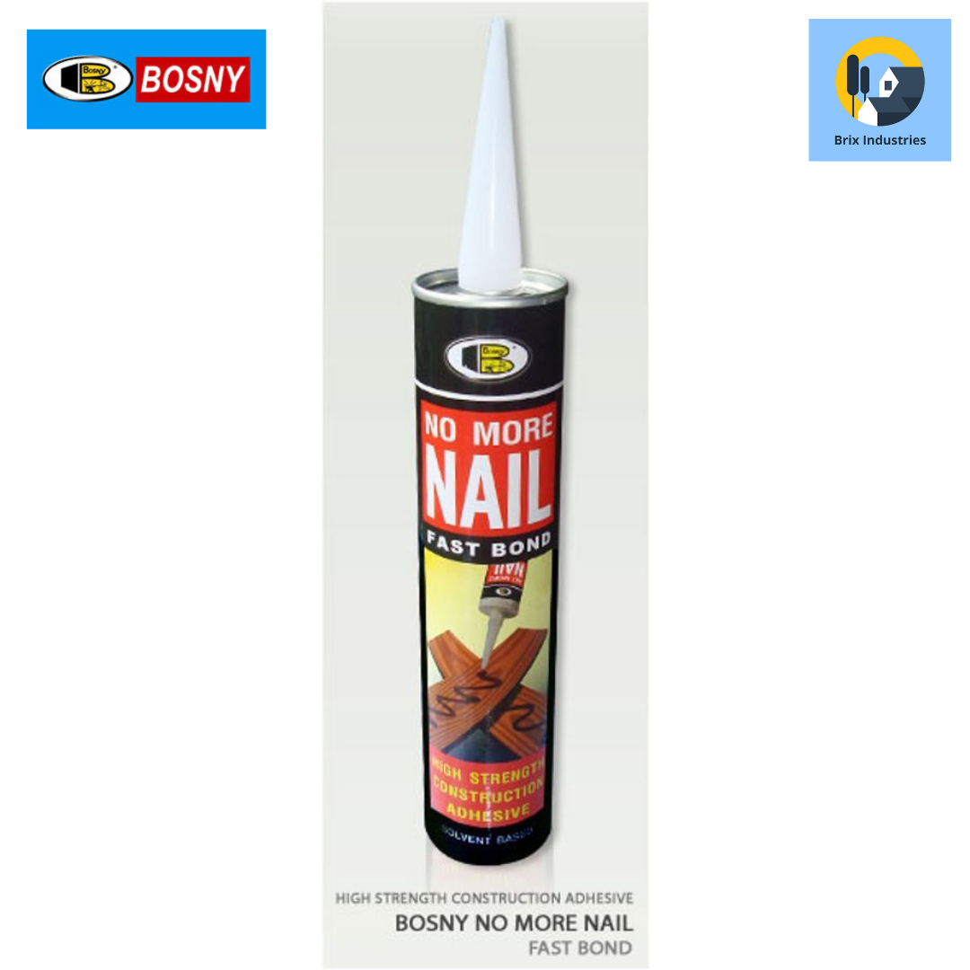 Bosny No More Nail Fast Bond 300ml M910 High Strength Construction Adhesive  Solvent Based | Lazada PH