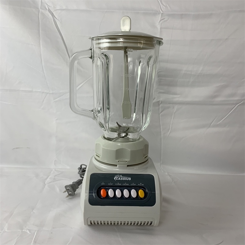 CASSIUS Blender with 1.5L Glass Jug (White) 300W MultiFunctional