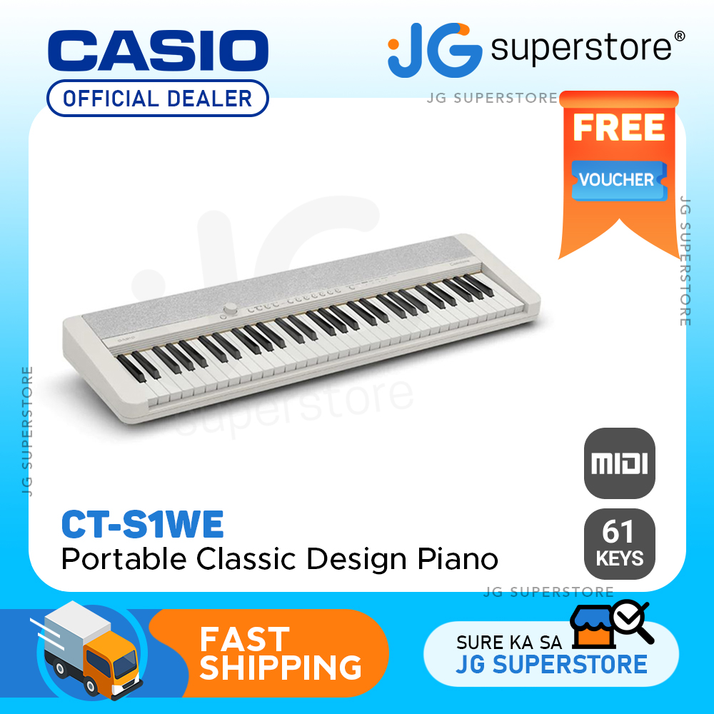  Casio, 61-Key Portable Keyboard (CT-S1WE) : Musical