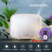 500ML Cool Mist Humidifier with LED Lights and Auto Shut-off