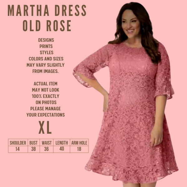 NoemeStore PLUS SIZE OLD ROSE DRESS COLLECTION wedding dress graduation