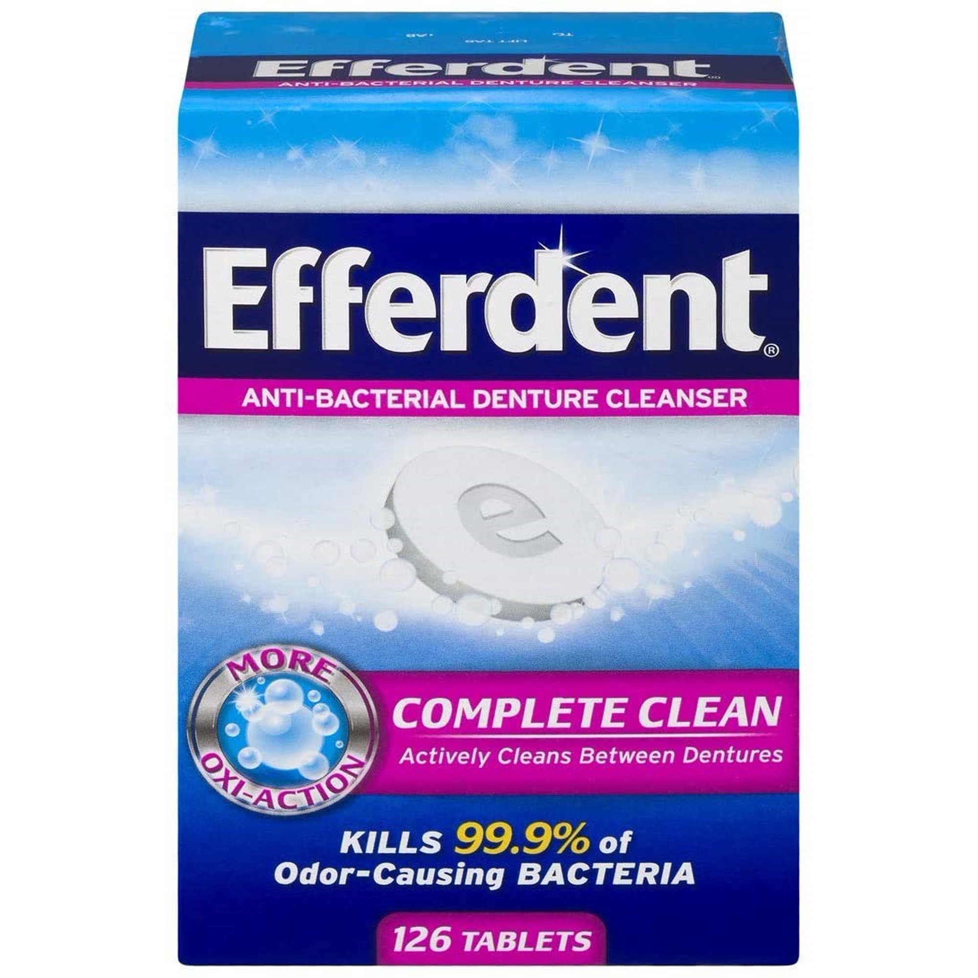 Efferdent Original AntiBacterial Denture Cleanser (126 Tablets