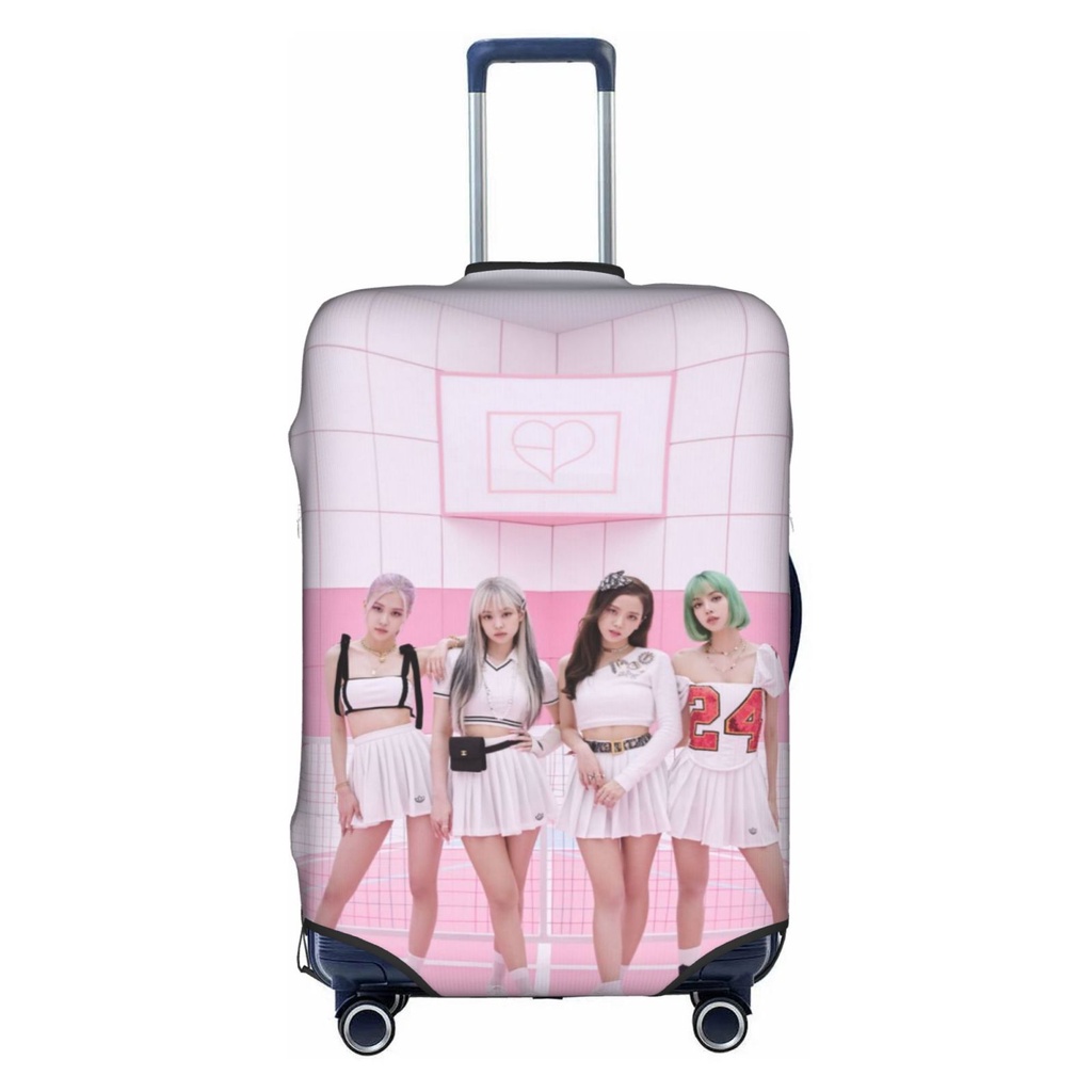 Pink Letter Y Luggage Protective Cover, Dustproof & Scratch Resistant,  Suitable For 18 Inch-32 Inch Suitcase