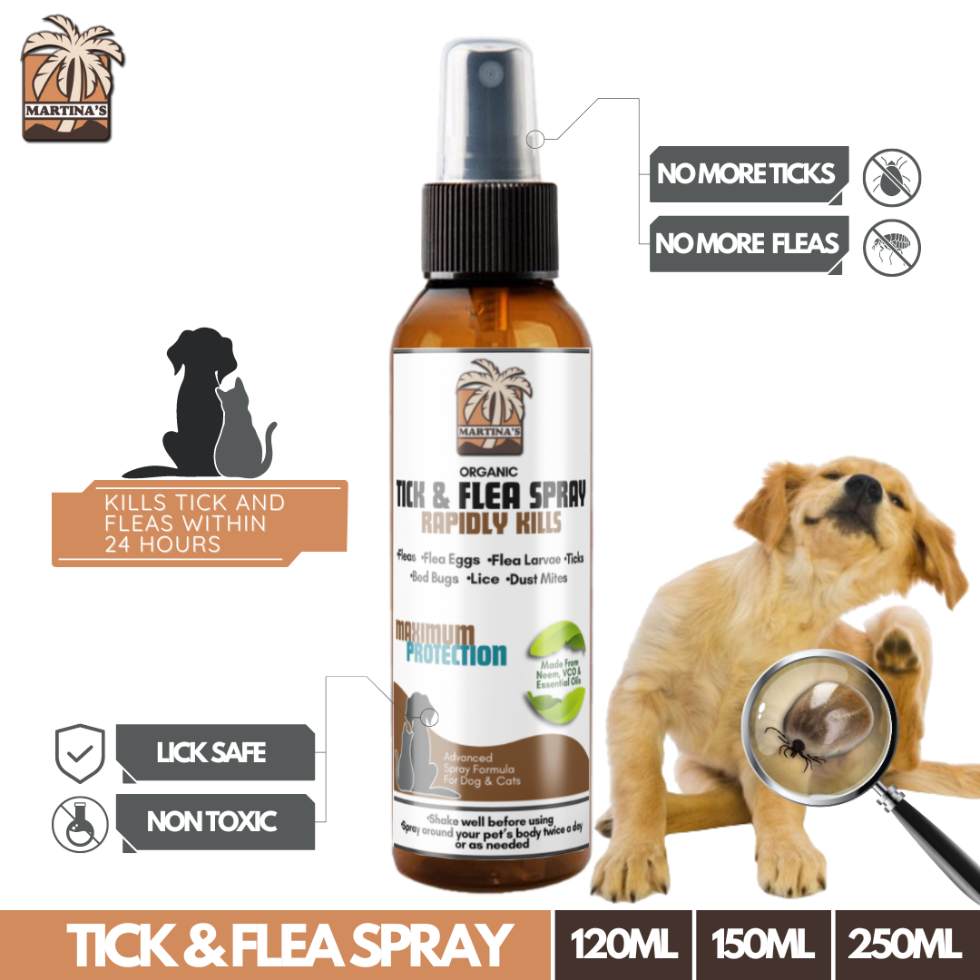 [10x EFFECTIVE ORGANIC TICK AND FLEA SPRAY ] ORGANIC ANTI TICKs AND