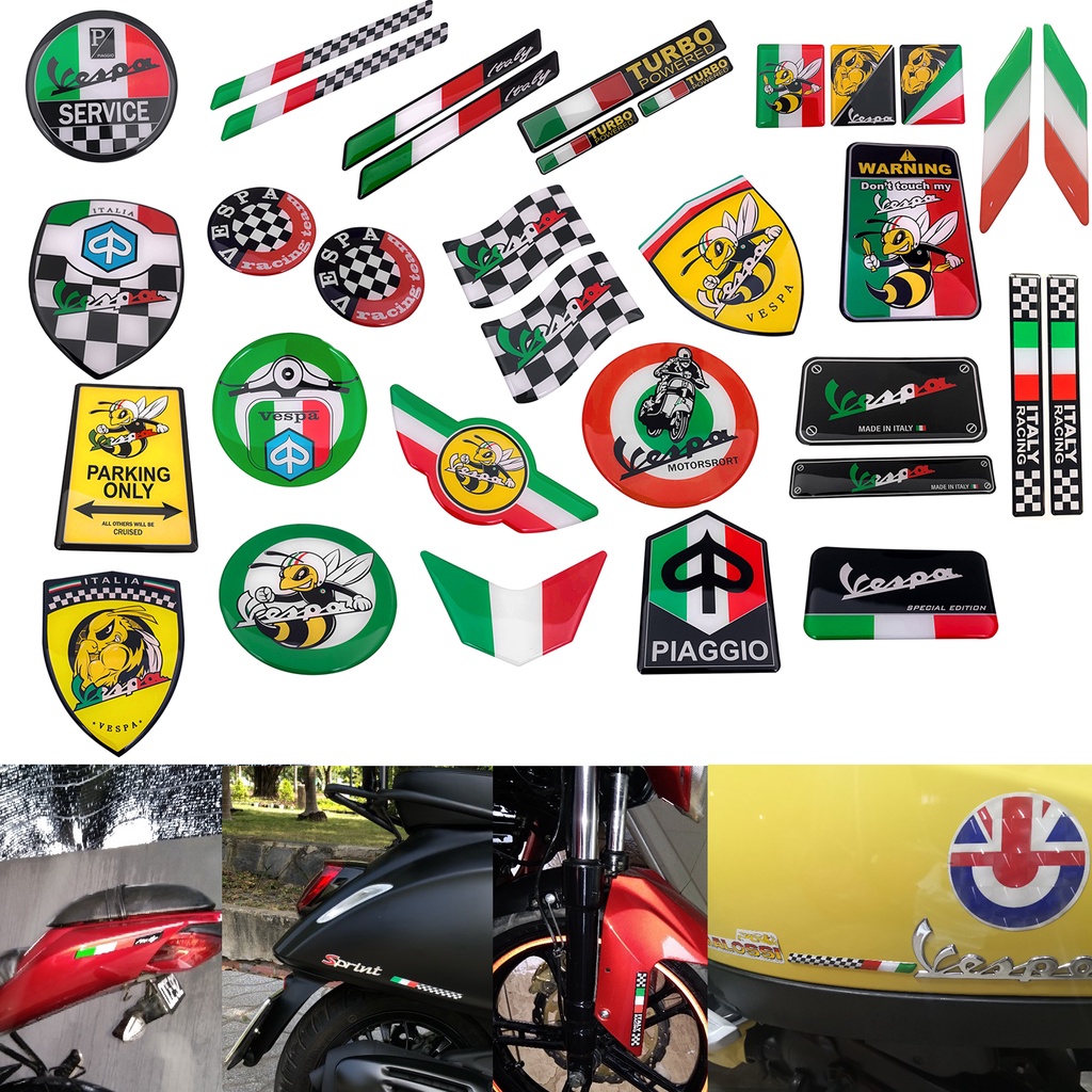 Customize Your Vespa with Style: The Power of Vespa Stickers, Decals, and  Logo Stickers