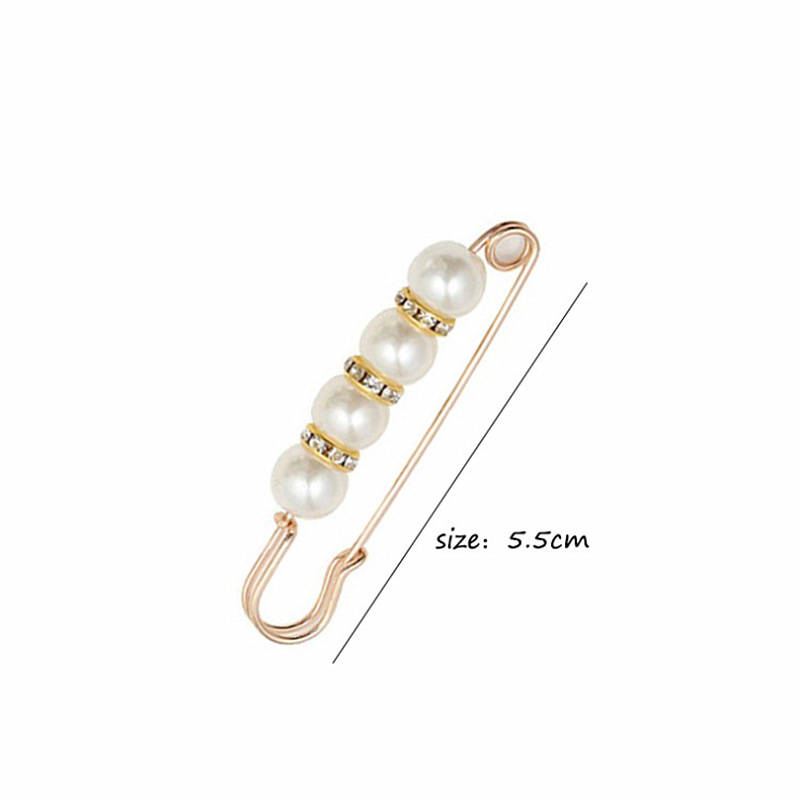 Sonloka 5 Pcs Fashion Pearl Brooch,Sweater Shawl Clip Double Faux Pearl  Brooches Waist Pants Extender Safety Pins