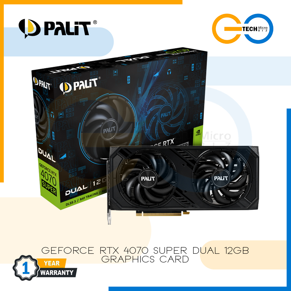 Palit GeForce RTX 4070 12GB Dual PALIT GeForce RTX 4070 SUPER Dual