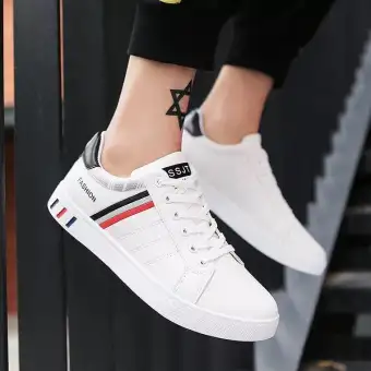 sports white shoes wild Korean youth 
