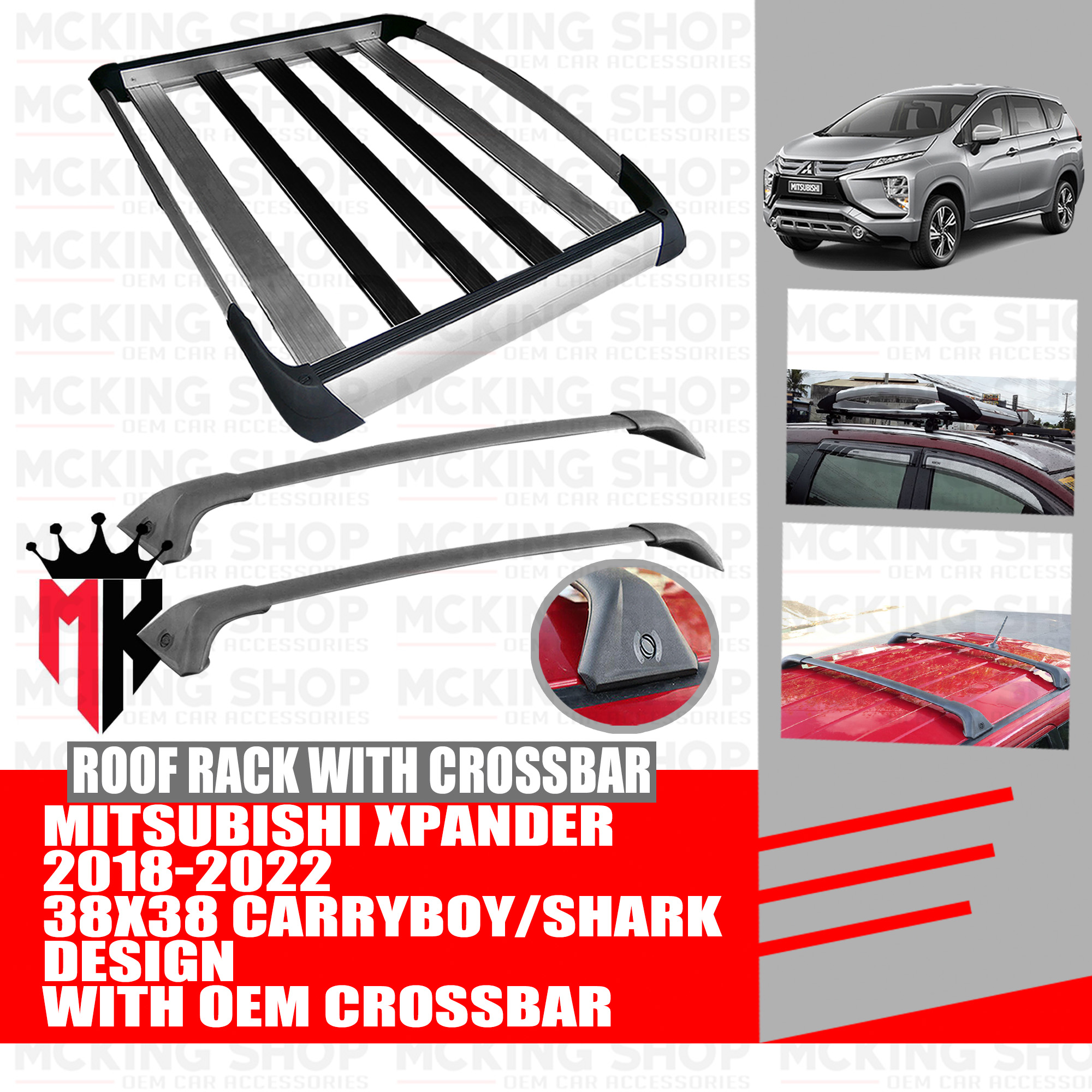 Mitsubishi Xpander 20182022 38x38 Carryboy / Shark Design Topload/ Top