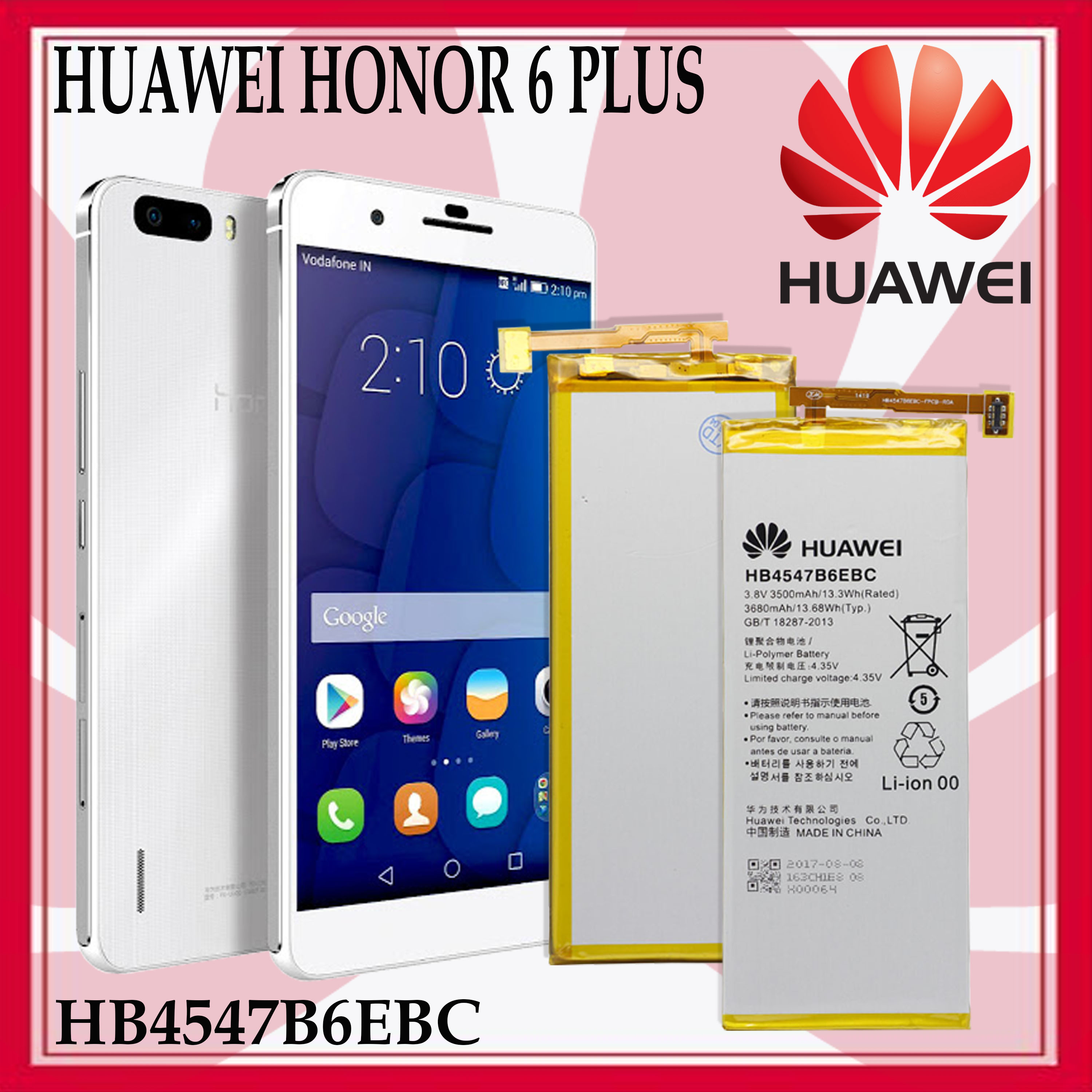 Huawei Honor 6 Plus Battery Model Hb4547b6ebc Original Equipment Manufacturer Lazada Ph