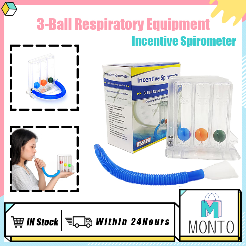 3-Ball Breath Trainer Lung Function Improvement Trainer Breathing ...