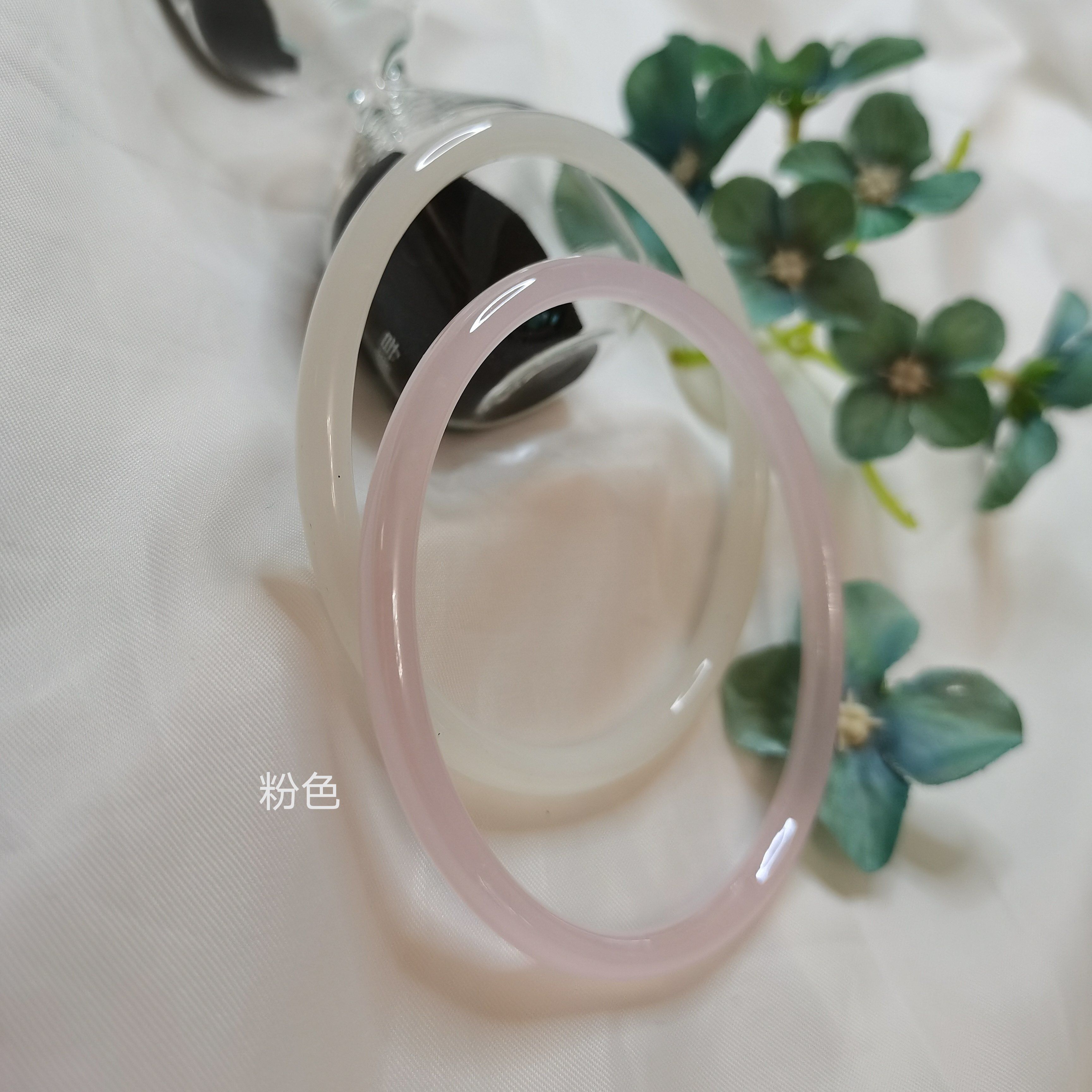 Large Size Elegant Jade Lucky Charm Bangle for Lovers Big Size Multiple