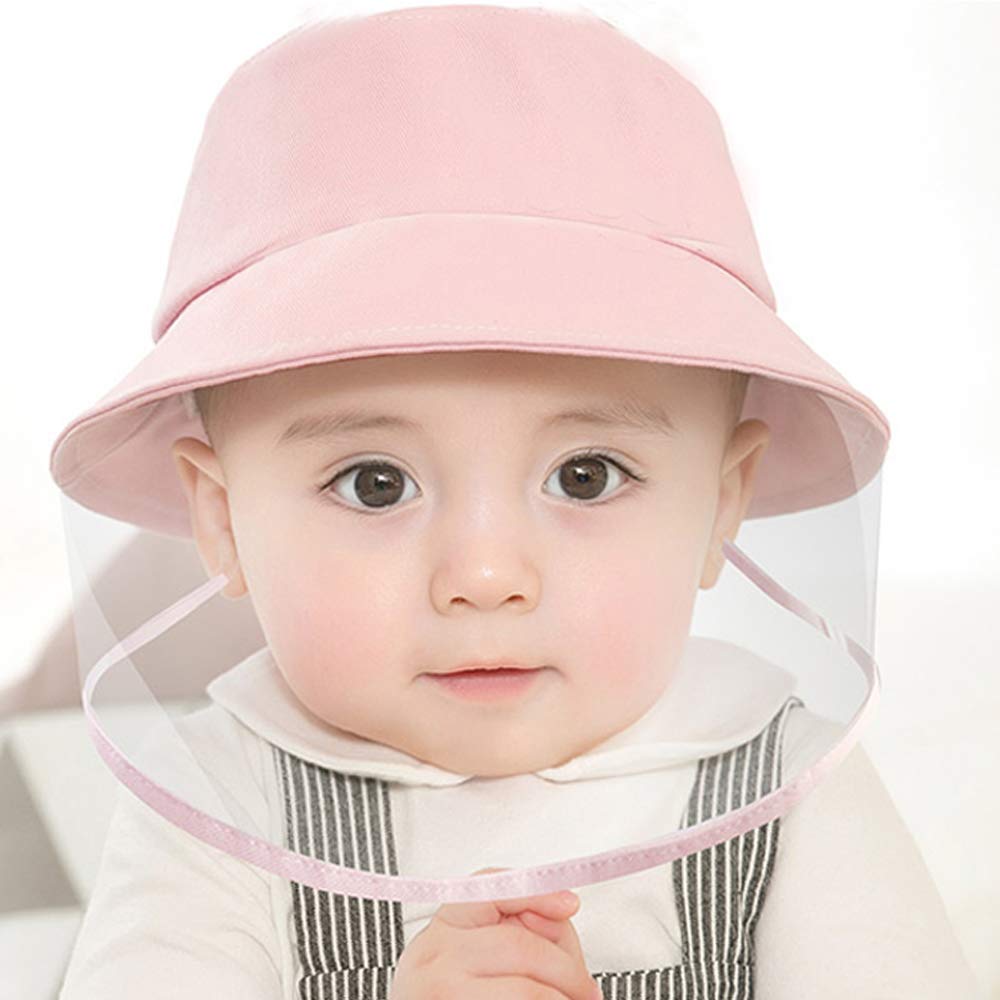 hat with face shield for baby