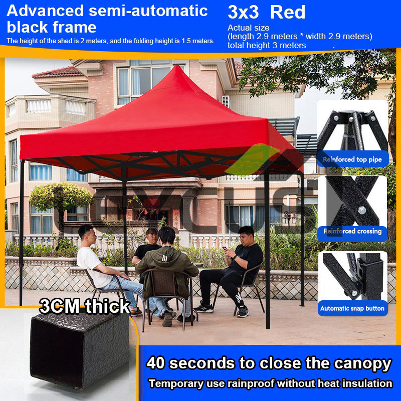 3x4.5M/3x6M Retractable Outdoor Tent Waterproof Heavy Duty Tent Canopy