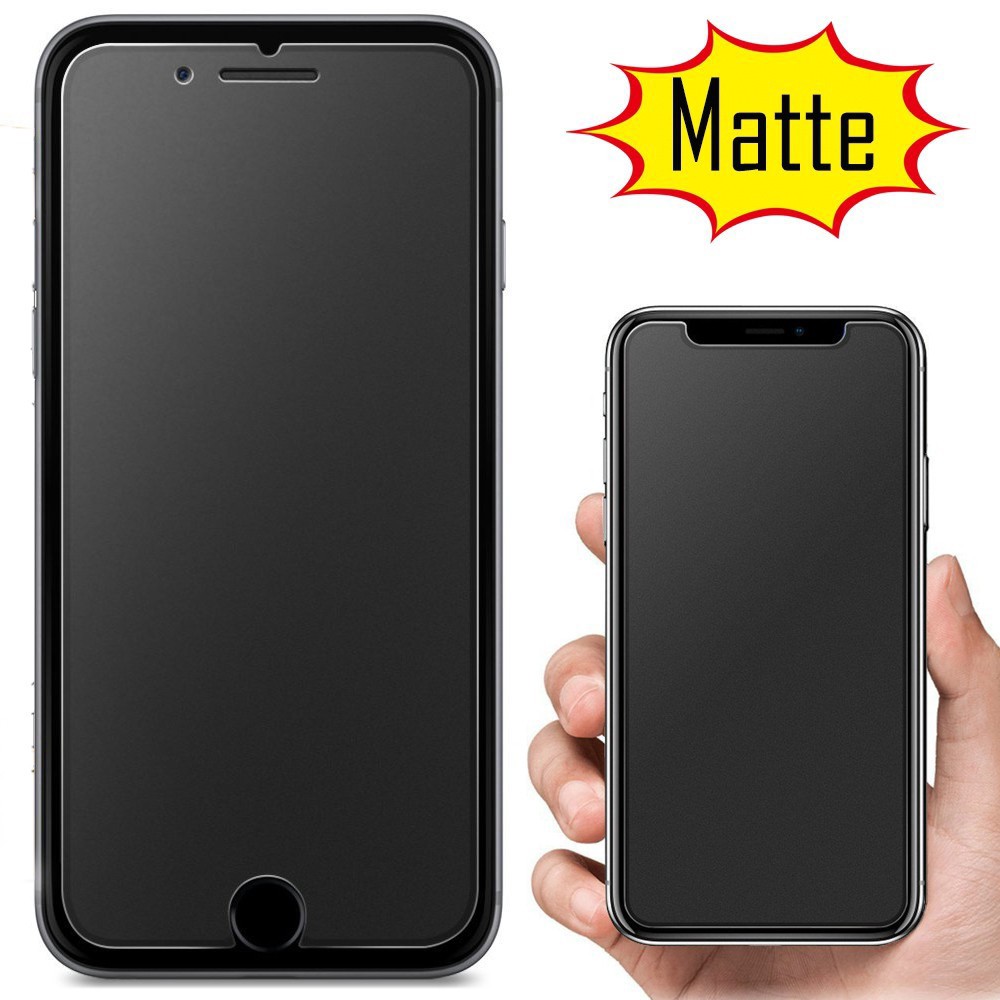 ♥Original Product+FREE+COD♥ iPhone X XS 8 7 6s Plus Matte Tempered Glass Screen Protector iPhone 11 12 Pro Max Glass Film SE 2020 Glass Protector