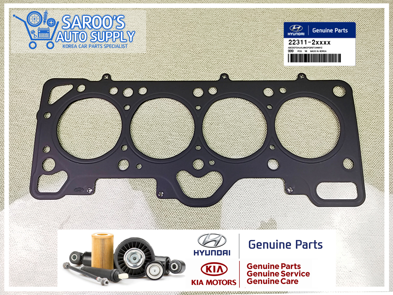 Cylinder Head Gasket For Hyundai Accent , Getz , SOHC , 1300cc