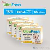 UltraFresh Ultra Thin Tape Diaper - Small, 120s