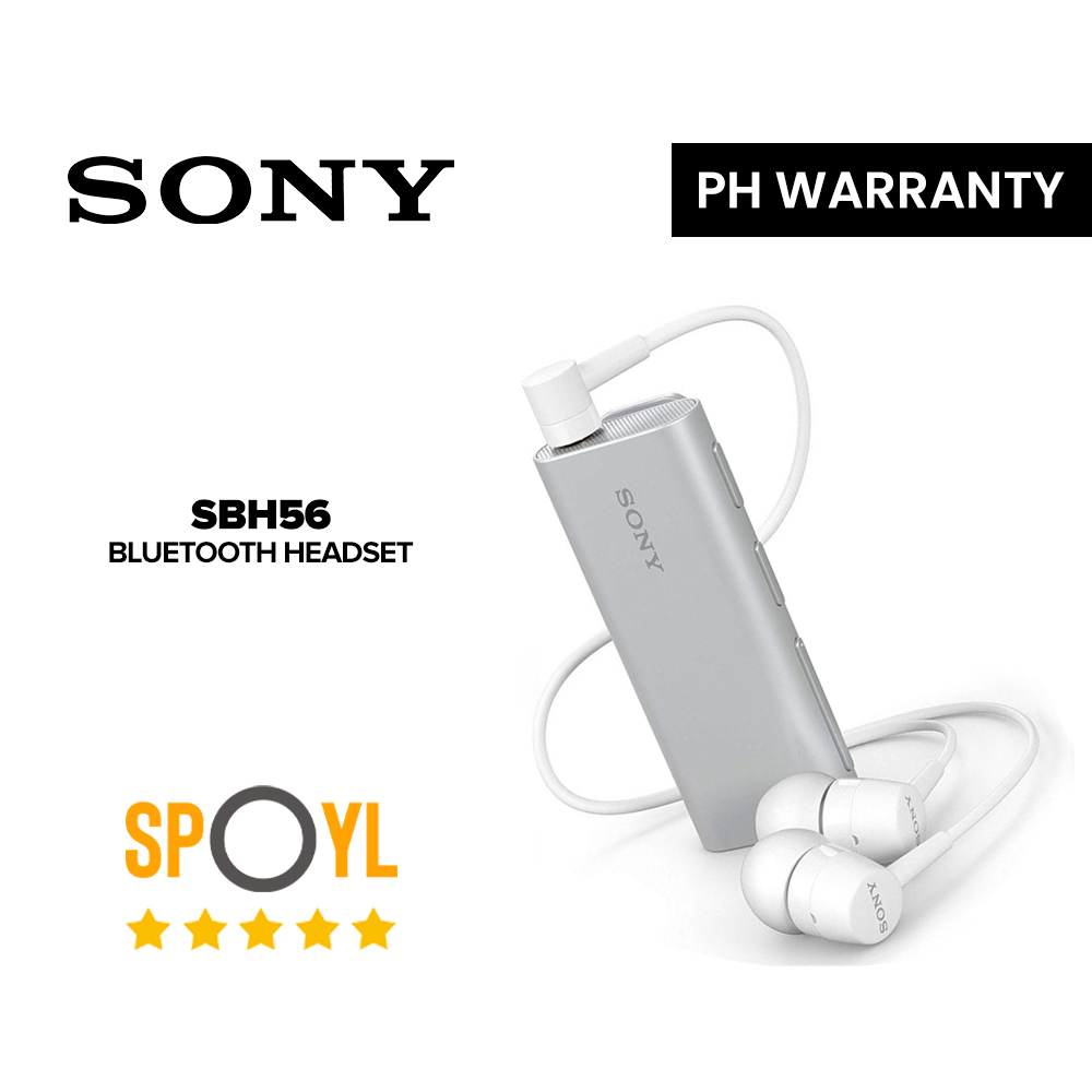 Sony Sbh Wireless Bluetooth Stereo Headset Silver Spoyl Store