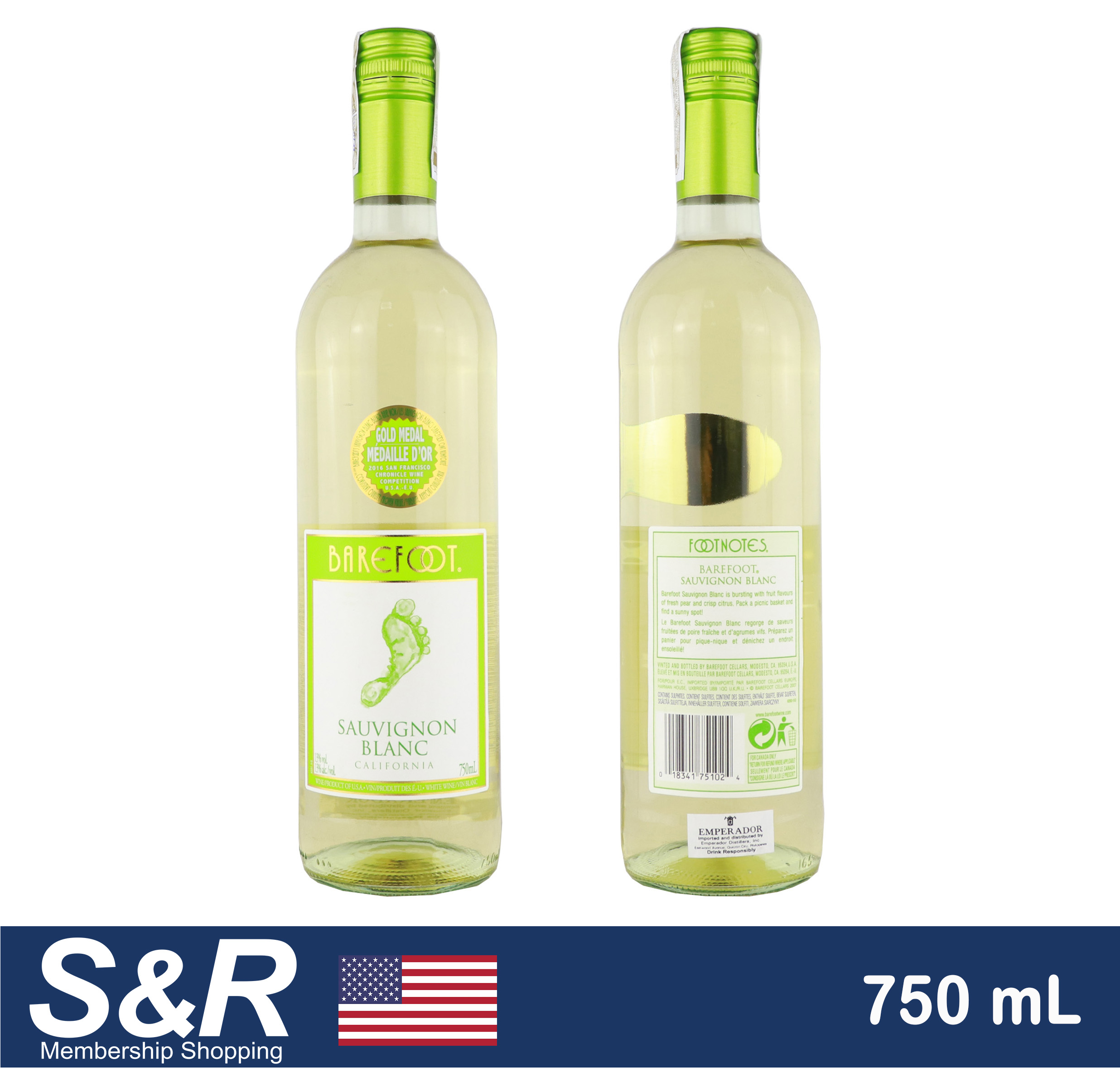 Barefoot Sauvignon Blanc White Wine 750 mL review and price
