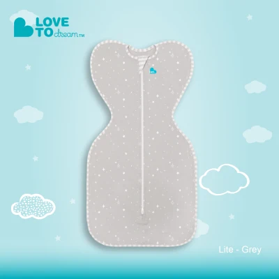 Love To Dream Swaddle UP™ (Stage 1) Lite 0.2 TOG Grey (S)