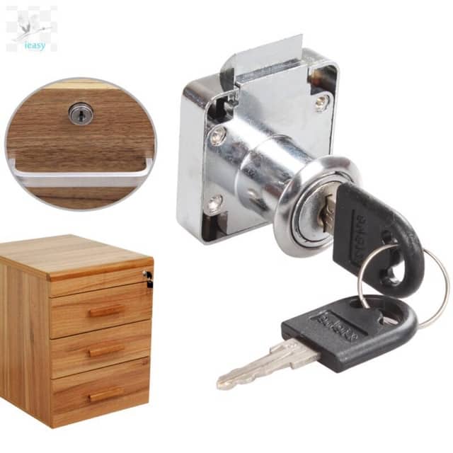Kingever Stainless Drawer Lock with 2 Keys Lock Locker Furniture