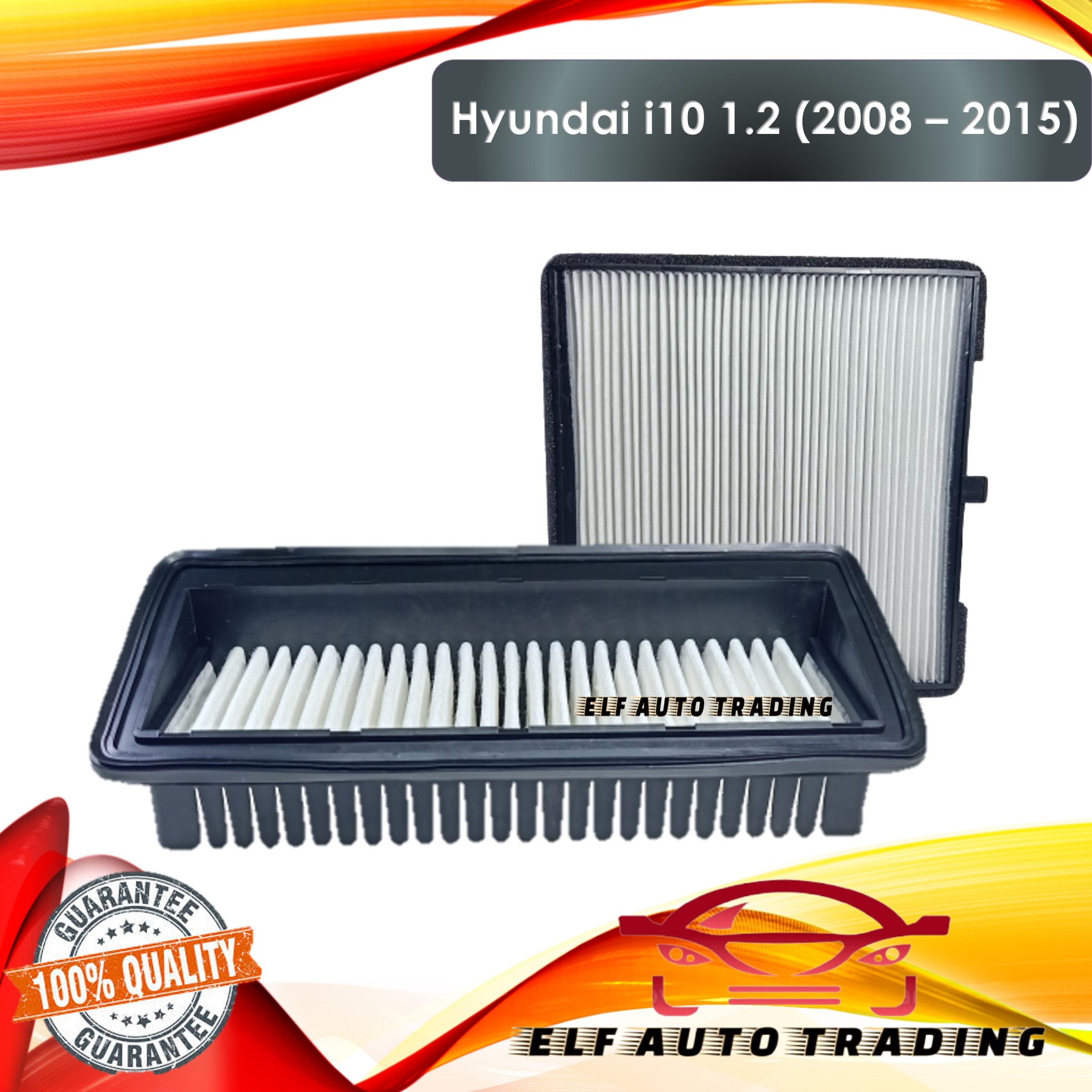 BMC 2008 Hyundai I10 1.2L Replacement Panel Air Filter