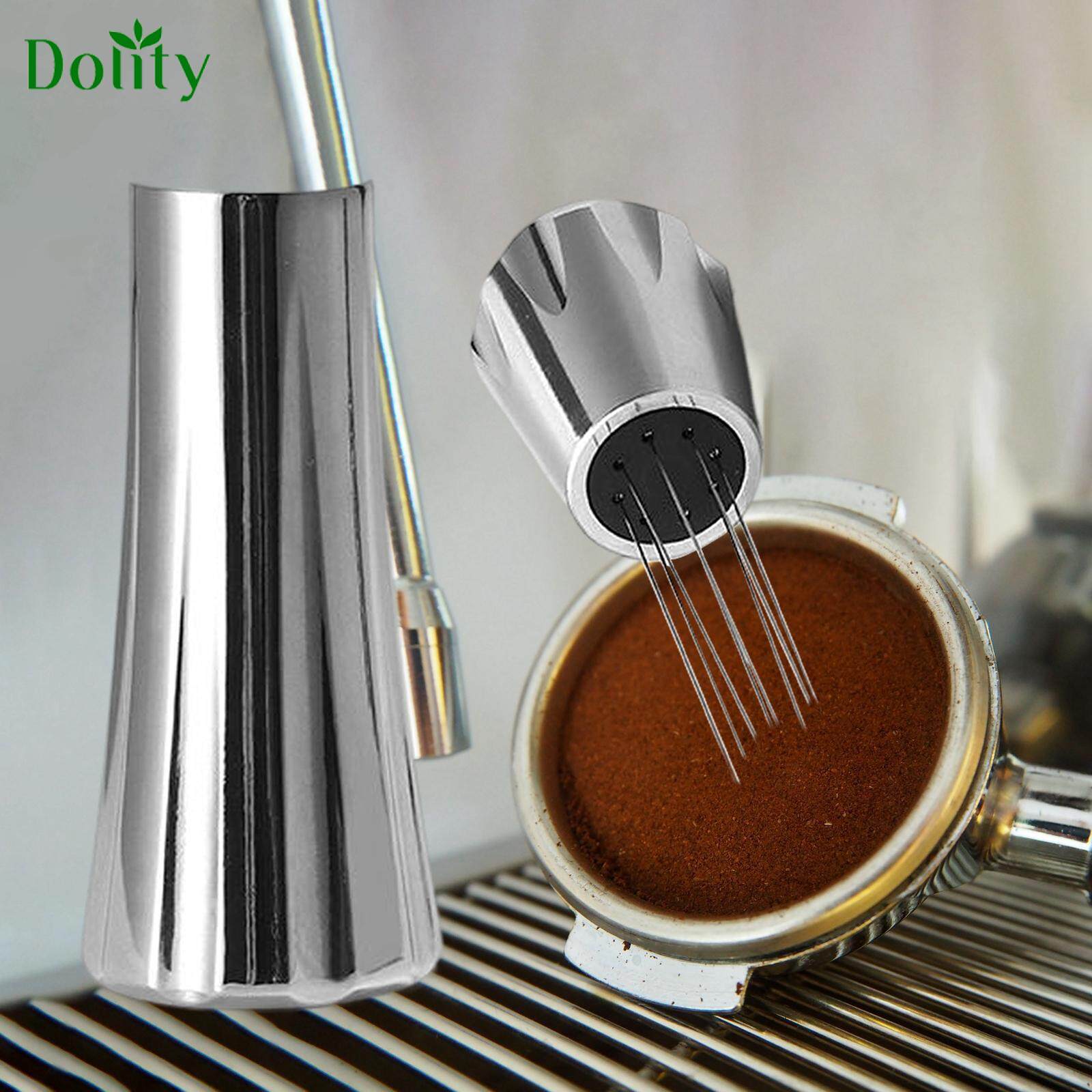 Dolity Espresso Coffee Stirrer Hand Tamper Coffee Grounds for Barista