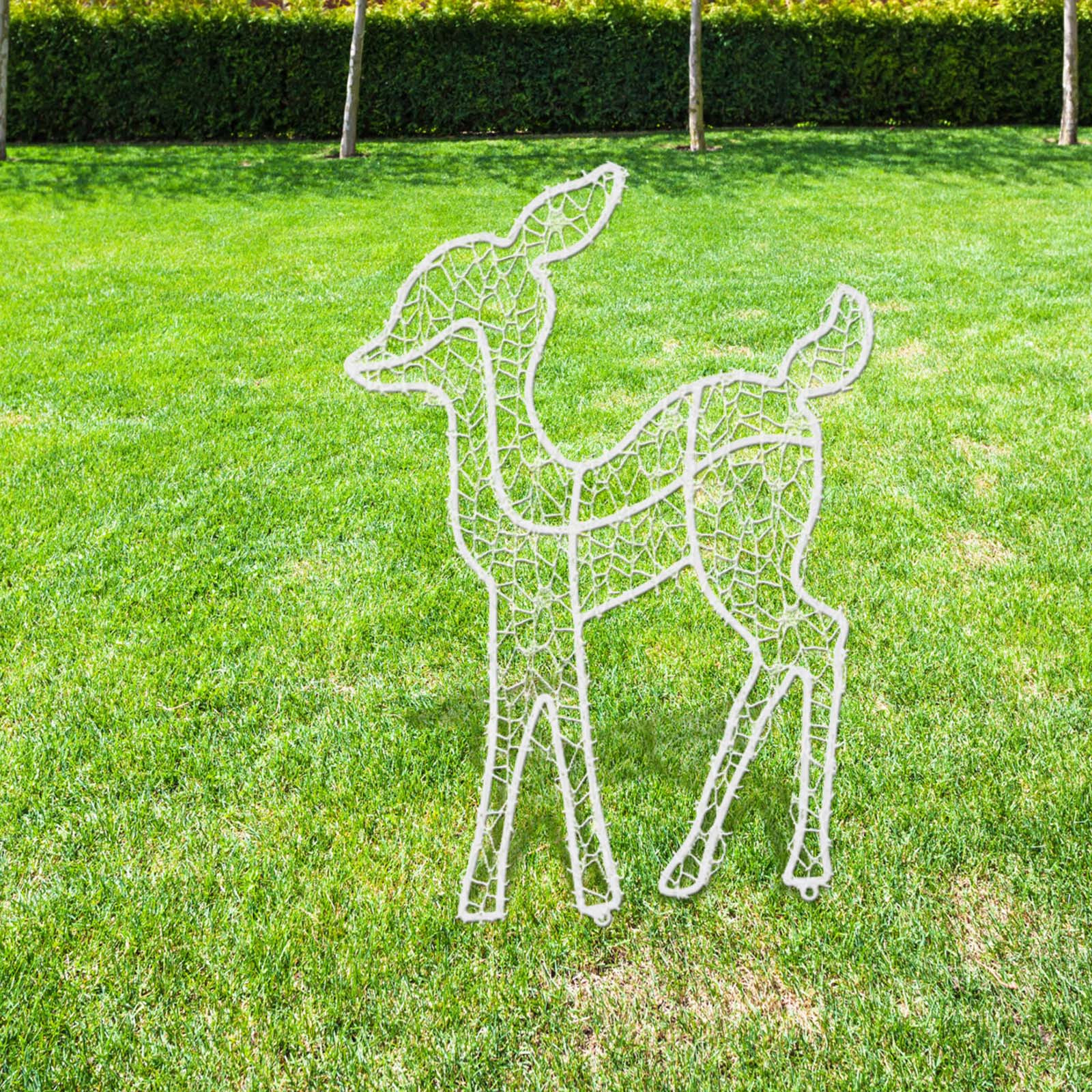 3pc Lighted Deer Family Yard Lawn Art Christmas Holiday Outdoor Home