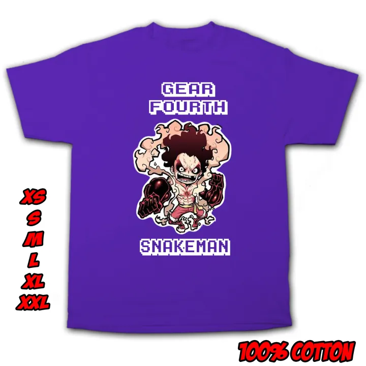 One Piece Monkey The Luffy Fourth Gear Snake Man Shirts Op24 Lazada Ph