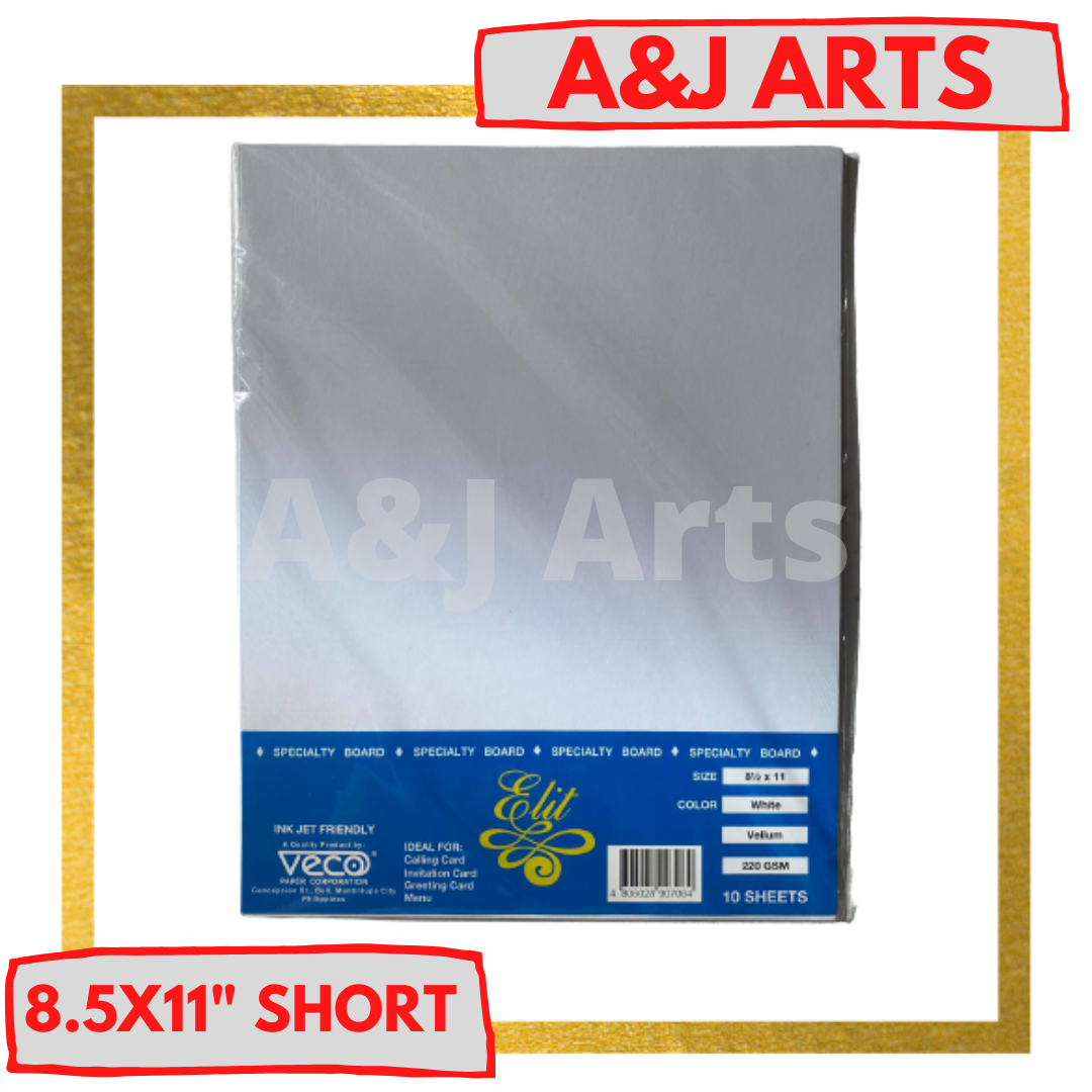 Vellum Board Paper A4 Short Long Veco Vellum Board Elit 220gsm (Short