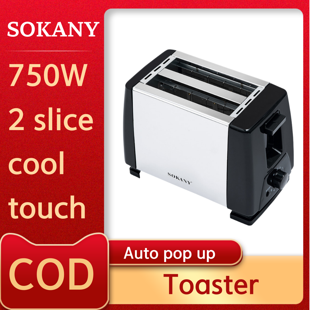 Sokany Bread toaster Two large variable slot toasters, with integrated