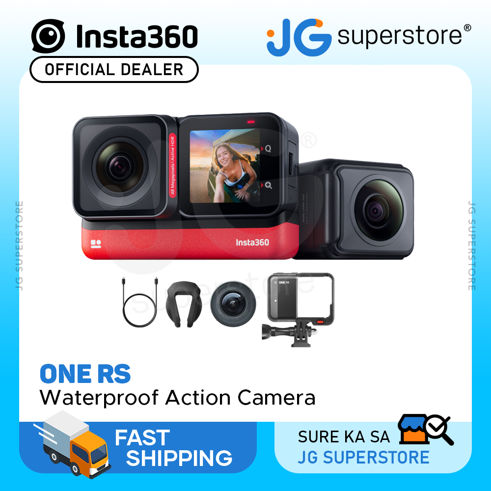 Insta360 ONE RS Twin Edition – Waterproof 4K 60fps Action Camera & 5.7K 360  Camera with Interchangeable Lenses, Stabilization, 48MP Photo, Active HDR