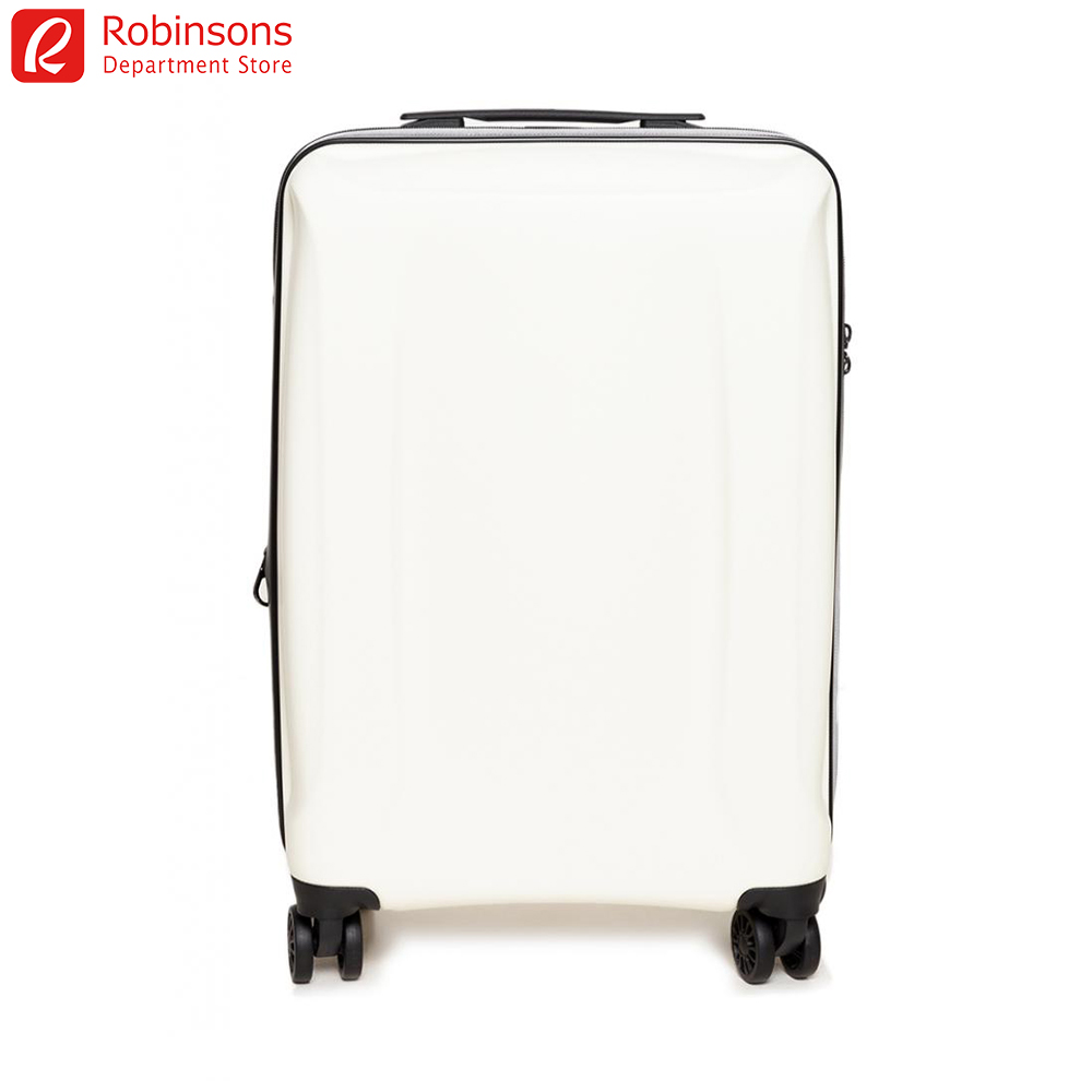 plain white cabin suitcase