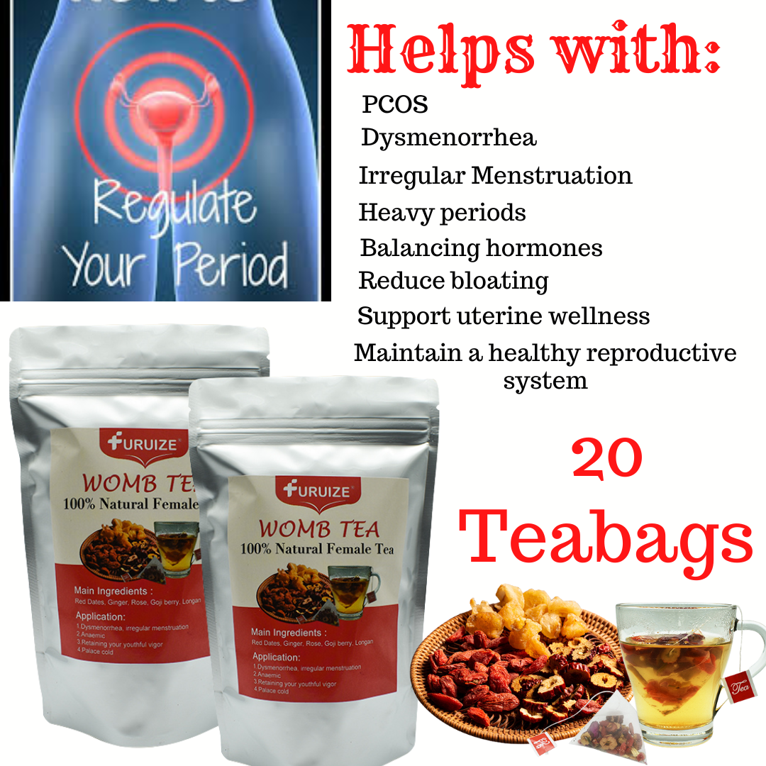 20 Teabags Womb Detox Tea For Irregular Menstruation PCOS Dysmenorrhea