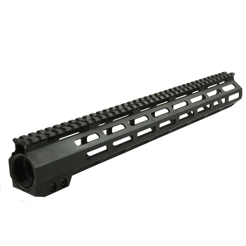 Black Red Blue 7 10 12 15 17 inch Handguard Quad Rail M-LOK Handguard ...