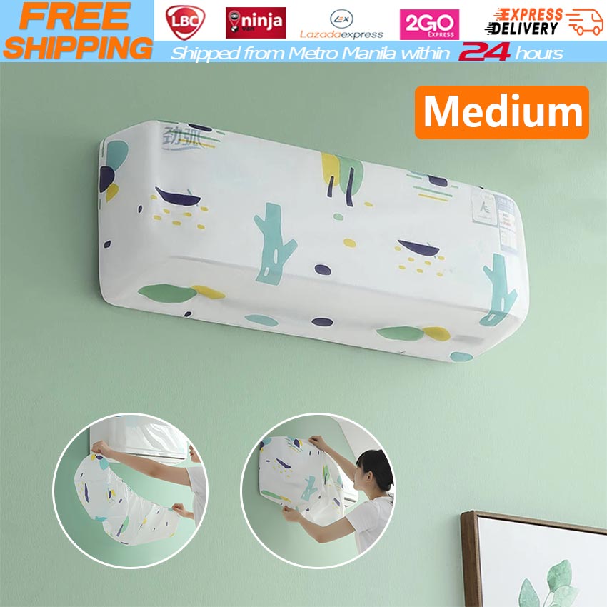 Nordic Air Conditioner Dust Cover Green Trees PEVA Air Conditioner Case