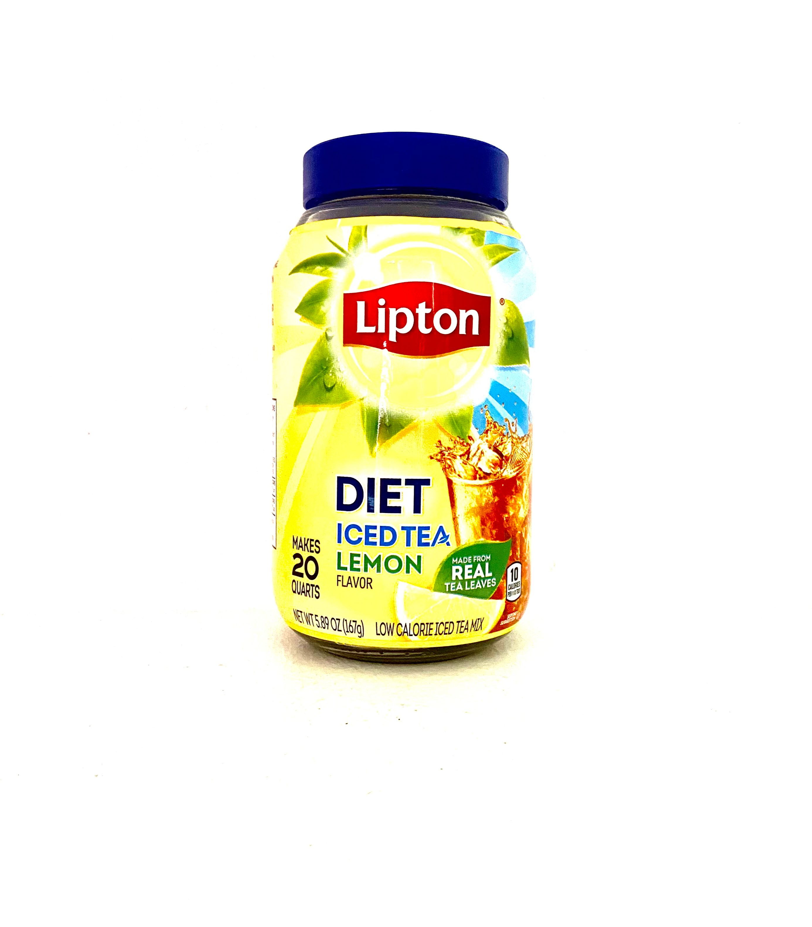 Lipton Diet Iced Tea Lemon Flavor Makes 20 Quarts 5.89 Oz (167g) WITH