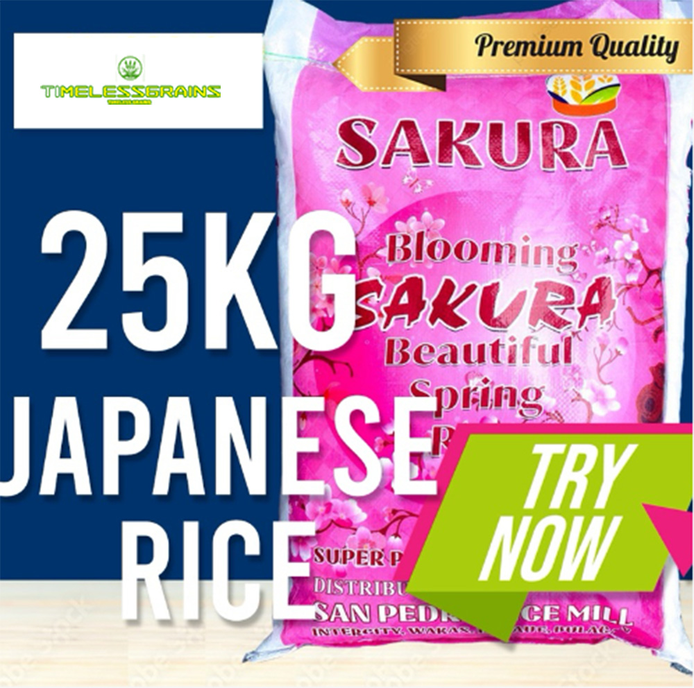 Timeless Grains JAPANESE RICE Quality Premium Rice 25kg Rice 10KG Rice ...