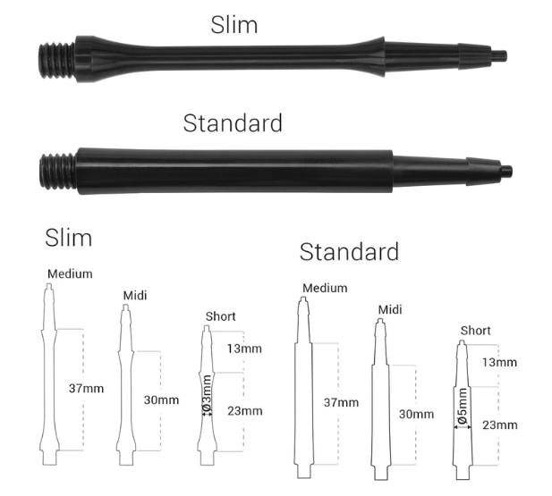 Dart Shafts Harrows Clic System Shafts Lazada PH