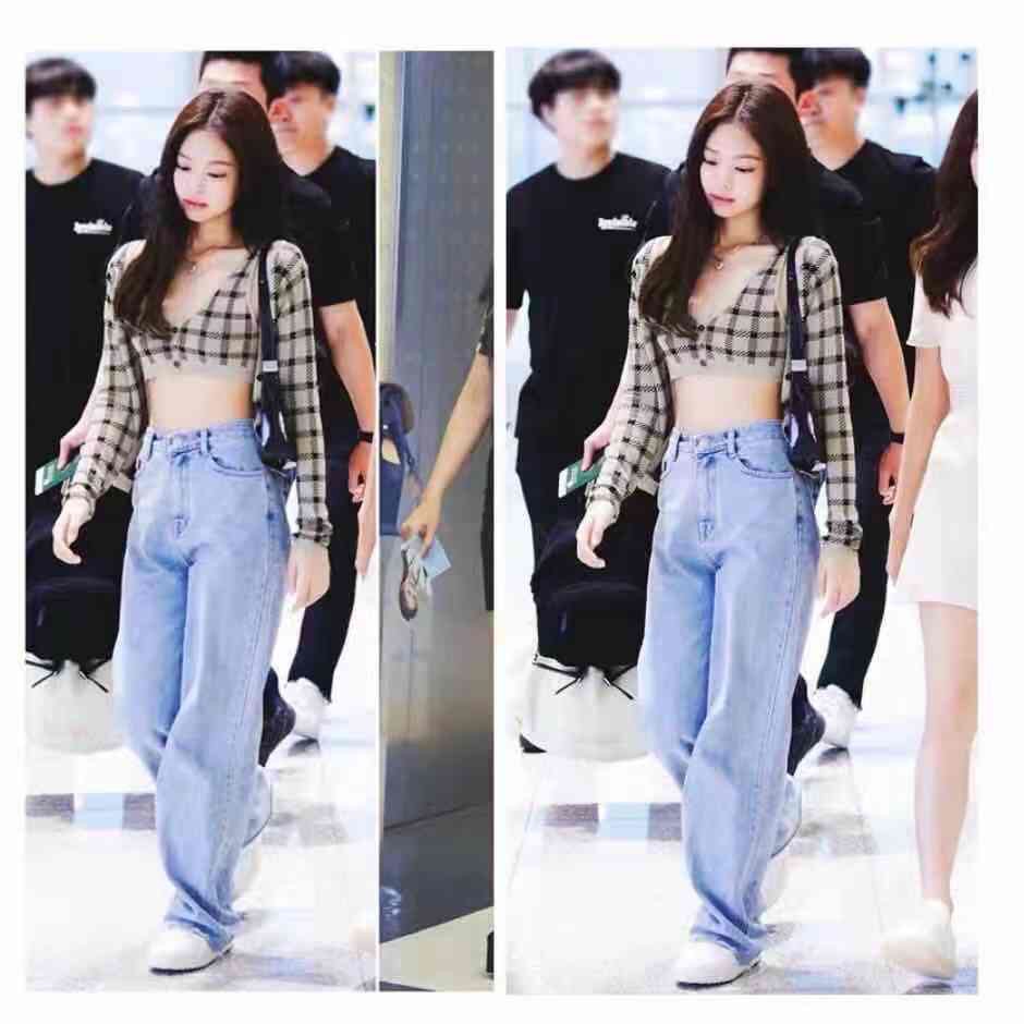 black pink Mom jeans/high waist/boy friend jeans/Tiktok outfit pants/for  women | Lazada PH