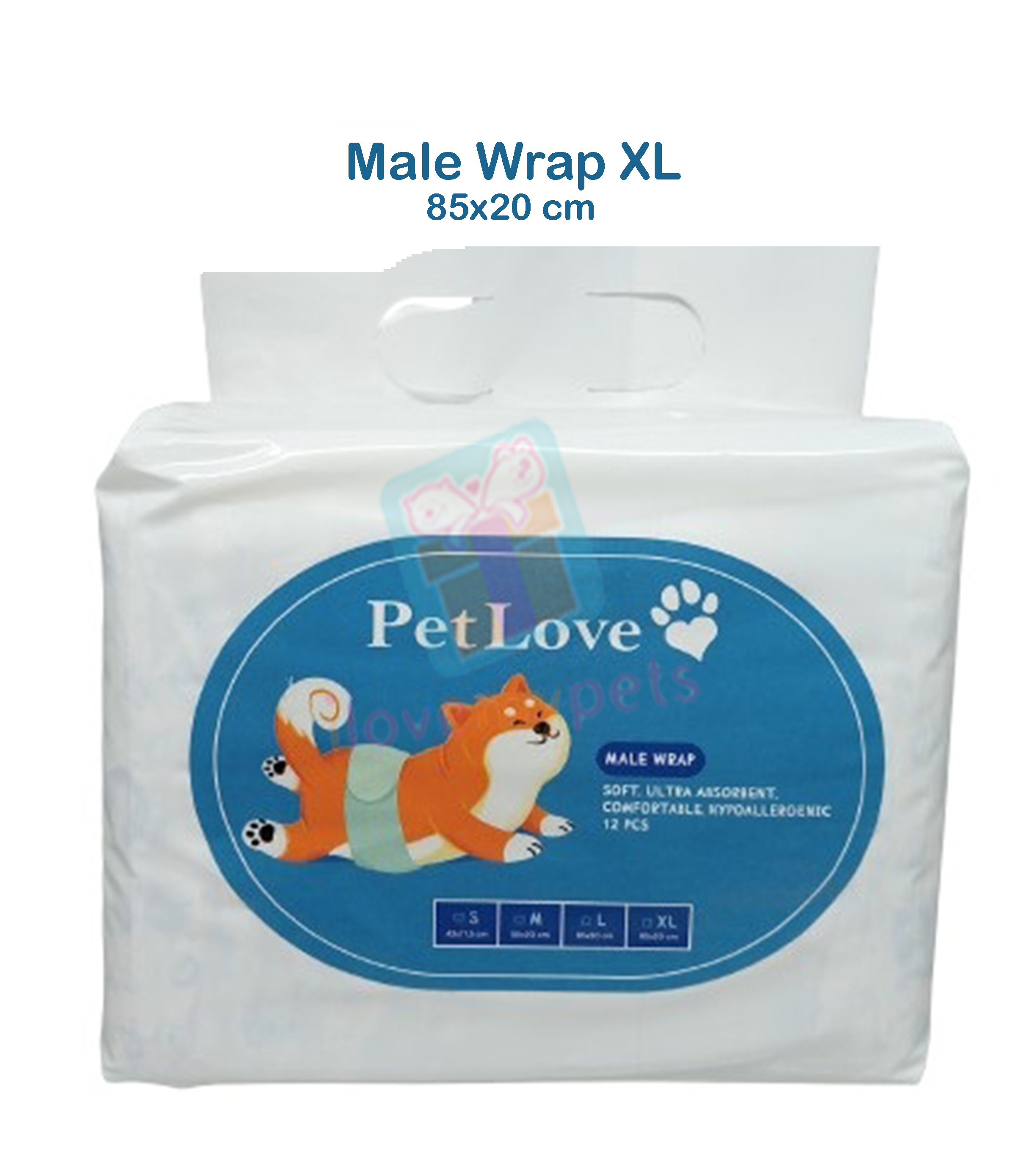 Petlove Male Wrap (Belly Wrap) Hypoallergenic Super Absorbent Premium