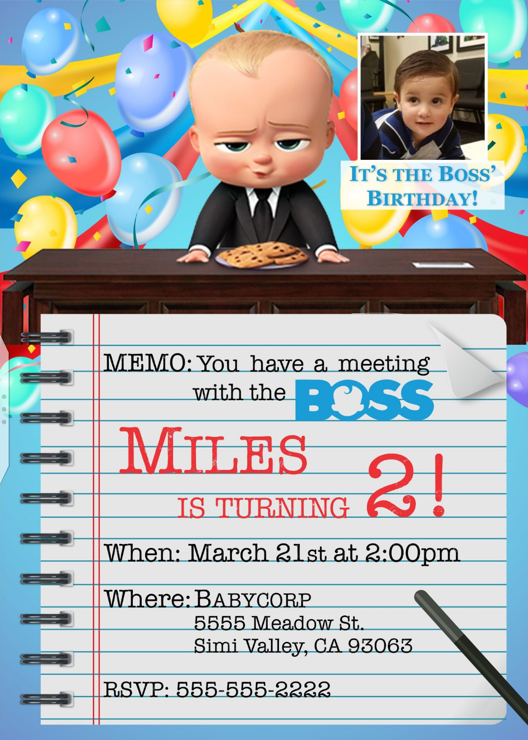 Boss Baby Invitation Shop Boss Baby Invitation With Great Discounts And Prices Online Lazada Philippines