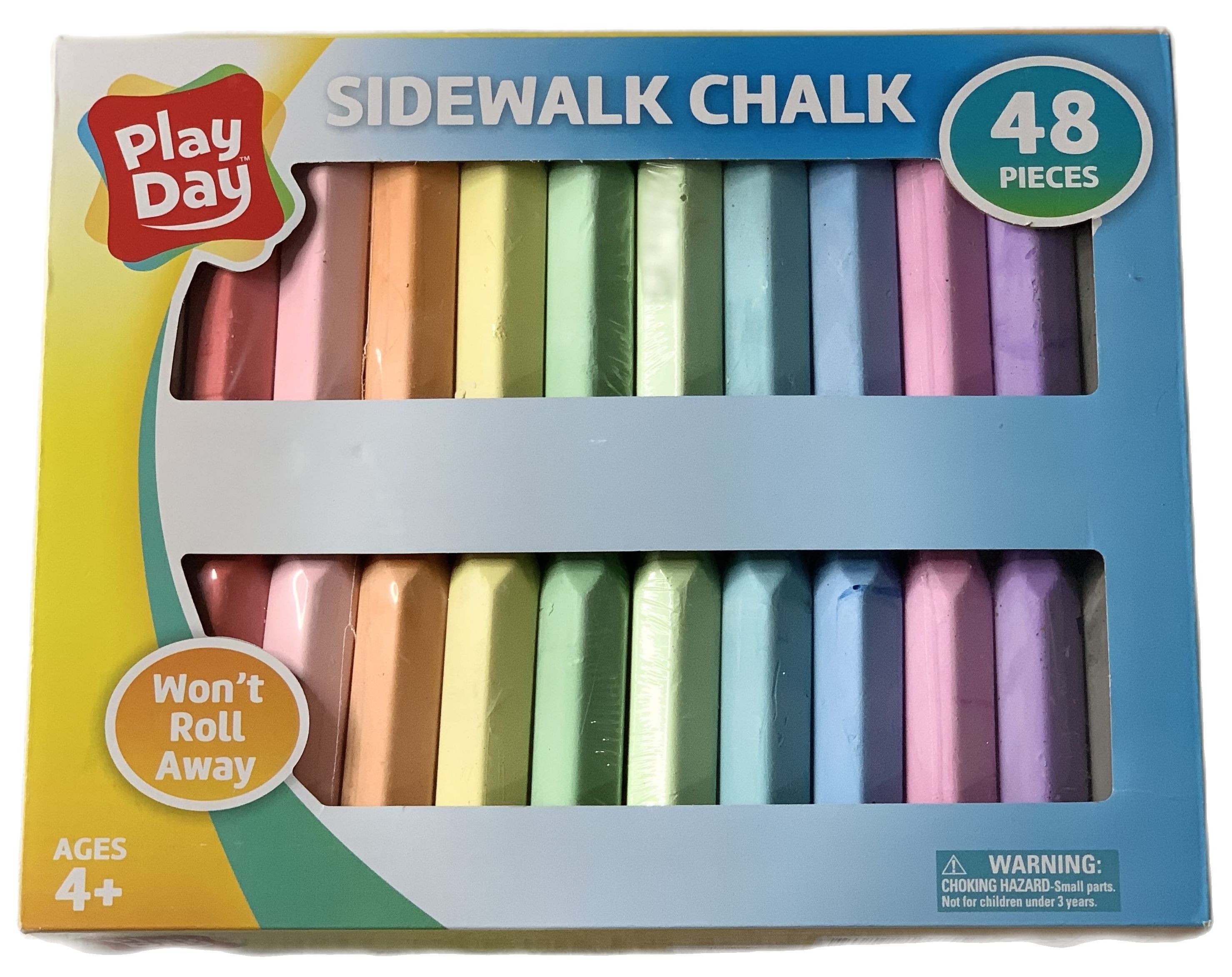 Play Day Sidewalk Chalk, 48 Piece 