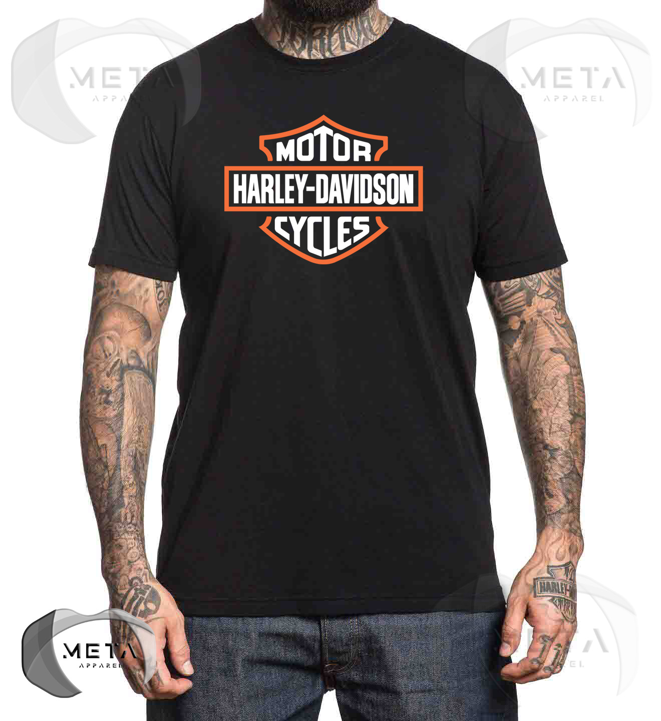 Harley Davidson Shirt Vintage Logo Motor Biker Motorcycle Racer T Shirt Meta Personalized Black Lazada Ph
