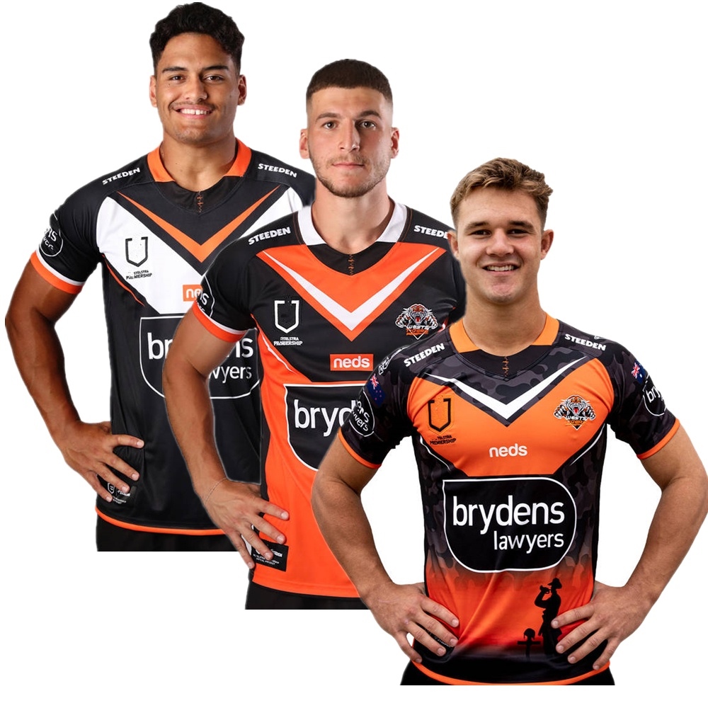 2020-2021 West Tigers Rugby Jersey West Tigers Home Jersey