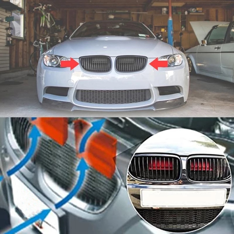 1 Pair Air Intake Scoop Car Dynamic Air Scoops for BMW E90 91 E92 E93 E84 M3 Black