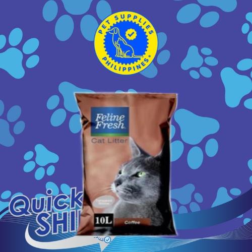 [24 hrs SALE] Feline Fresh Cat Litter Clumping Best 10L Lemongrass