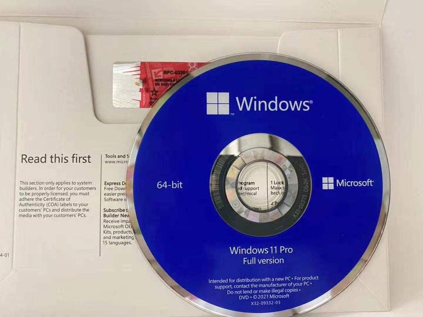 Licensed Windows 11 Pro 64 bit DVD OEM/Eng Intl 1Pk DSP OEI DVD | Lazada PH